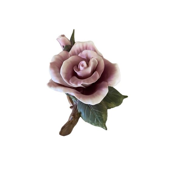 Vintage Teleflora 1986 Rose Handpainted Fine Porcelain Excellent Used Condition - Picture 2 of 5